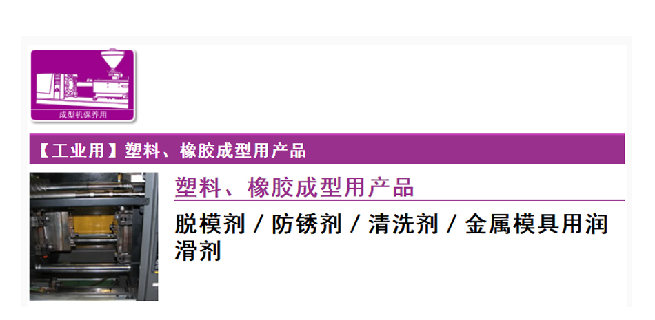 【工業(yè)用】塑料、橡膠成型用產(chǎn)品